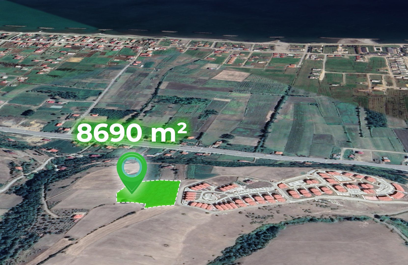 19 Mayıs'da Manzaralı 8690 m2 Satılık Tarla